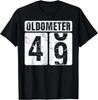 Oldometer 49 Tričko Vintage Vtipný Nápad na Dárek k 49. Narozeninám Dárek Unisex Tričko