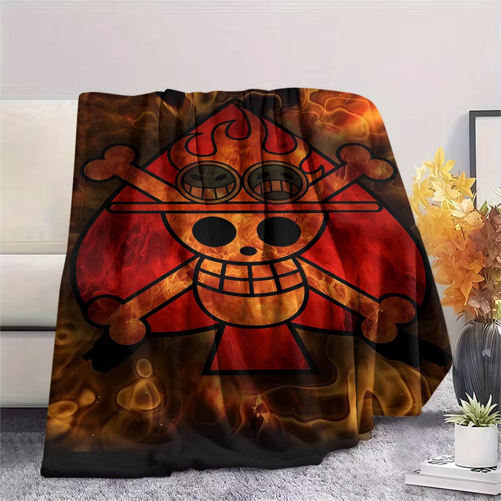 Coperta in Flanella con Stampa Personaggio One Piece, Alta qualità Confortevole per Tutte le Stagioni, Arredamento per la Casa, Calore e Comfort, Perfetta per Regali di Natale