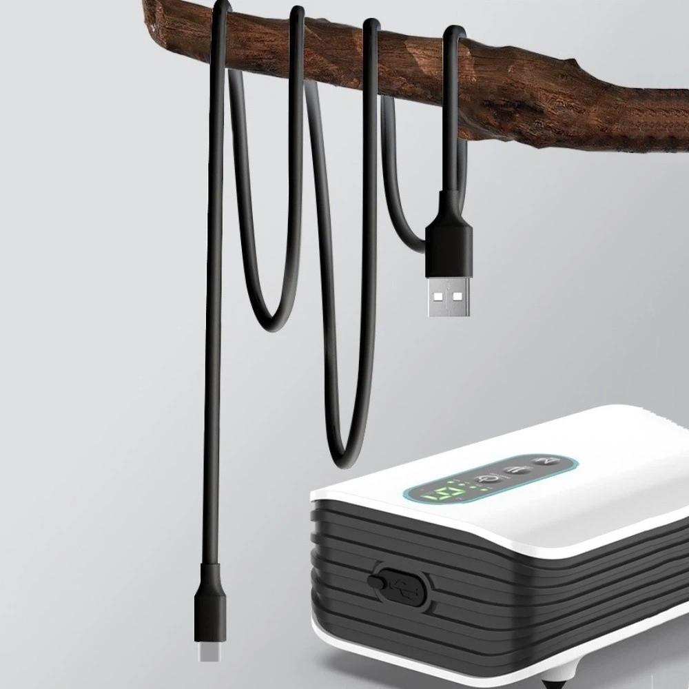 Single/Double Hole Aquarium Oxygen Pump Rechargeable Dual-Purpose USB Oxygen Pump Waterproof Ultra Silent Portable Air Pump