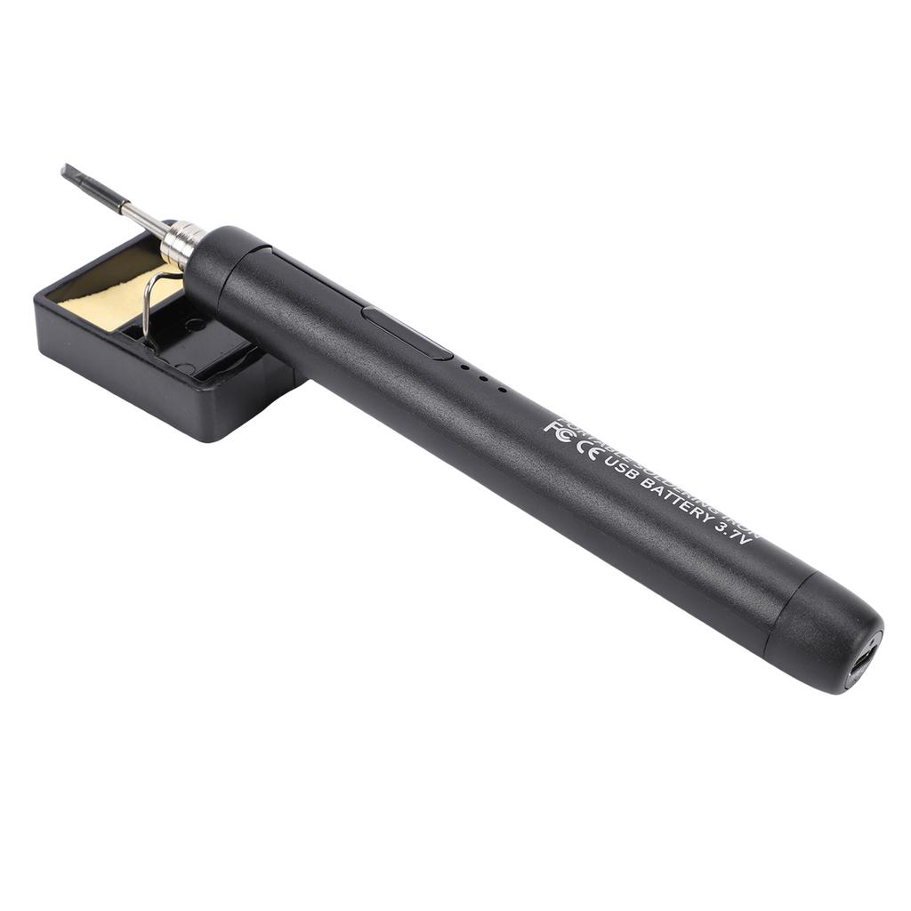 Cordless Soldering Iron Kit Portable Wood Burning Kit with 3 Custom Tips Smart Power By Battery Support Auto Sleep Mode
