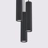 Carbon pendant lamp 3P black