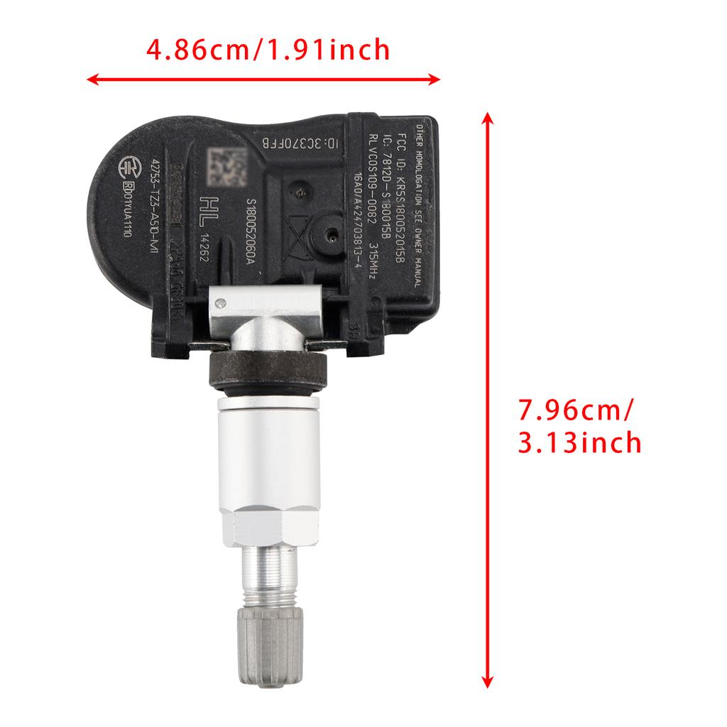 Artudatech TPMS Tire Pressure Sensor For Acura MDX RDX TLX ILX 42753TZ3A51
