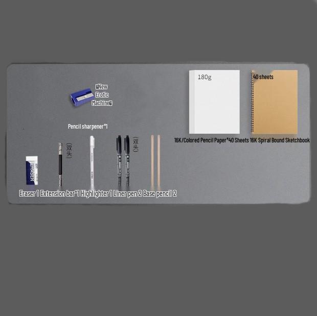 

NiAoni 120-Color Oil-Based Water-Soluble Professional Art Colored Pencils Set Standard