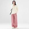 Corduroy Wide-leg Pants Women's Autumn and Winter Fleece Thickened New High-waisted Straight Loose Casual Banana Pants