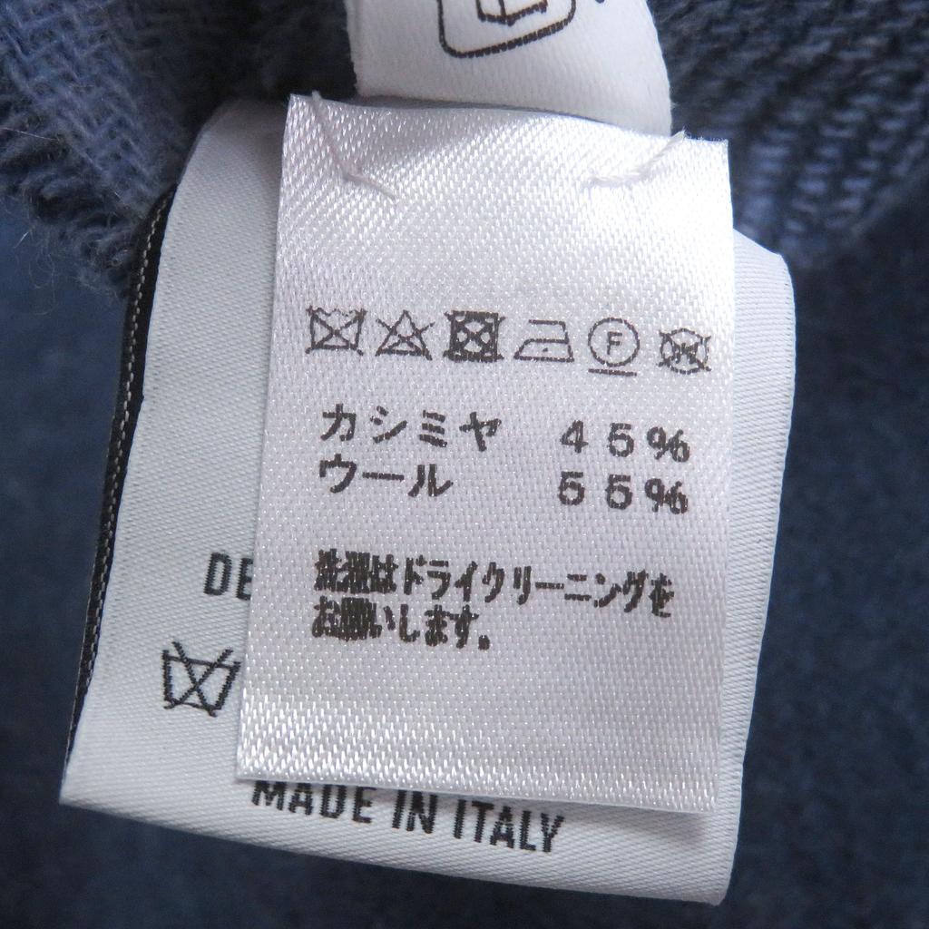 Excellent BERLUTI Scarf Calligraphy Scritto Double-Faced Used