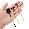 Scene Decoration Farming Tools Shovel Hoe and Pitchfork Dollhouse Miniature Simulation Shovel