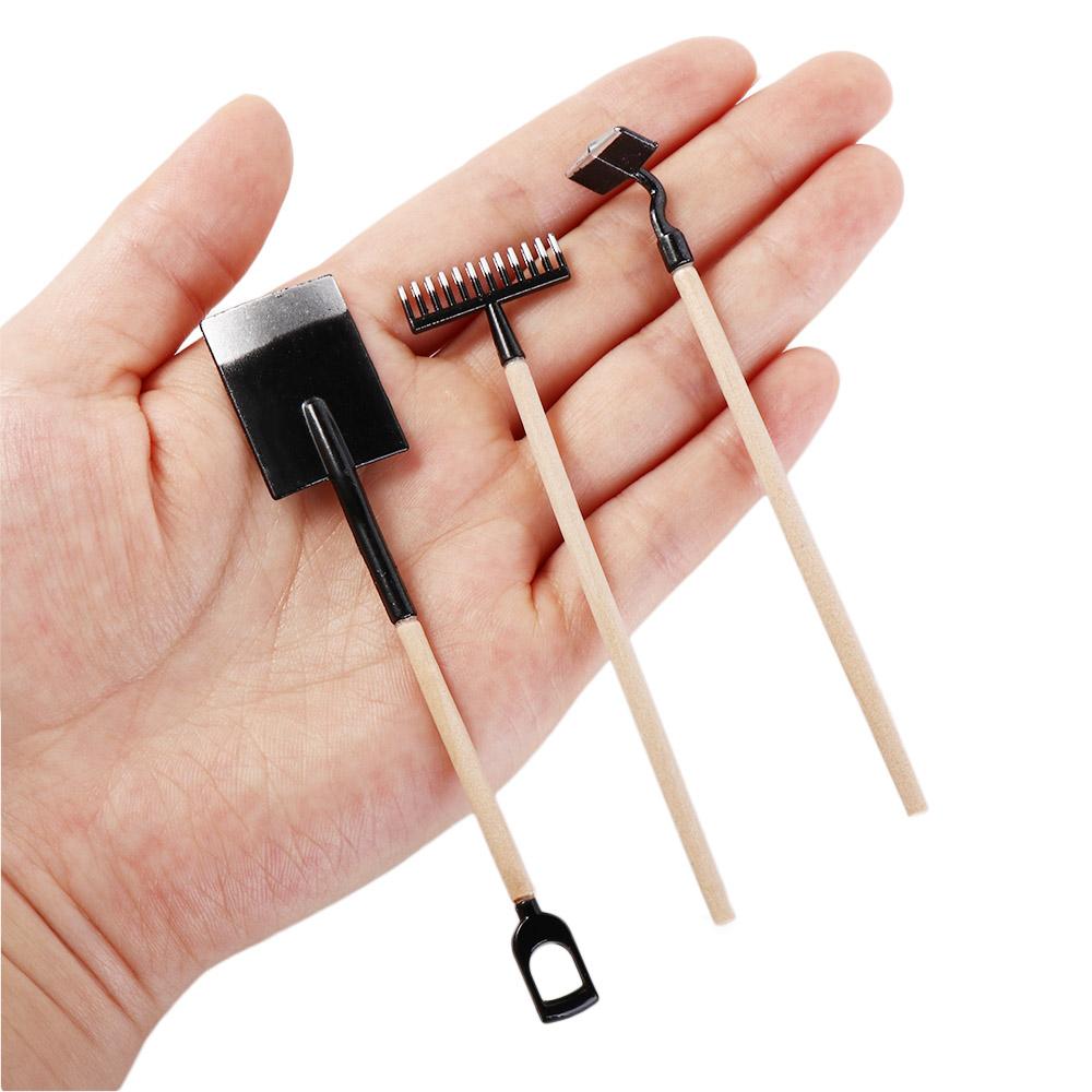 Scene Decoration Farming Tools Shovel Hoe and Pitchfork Dollhouse Miniature Simulation Shovel