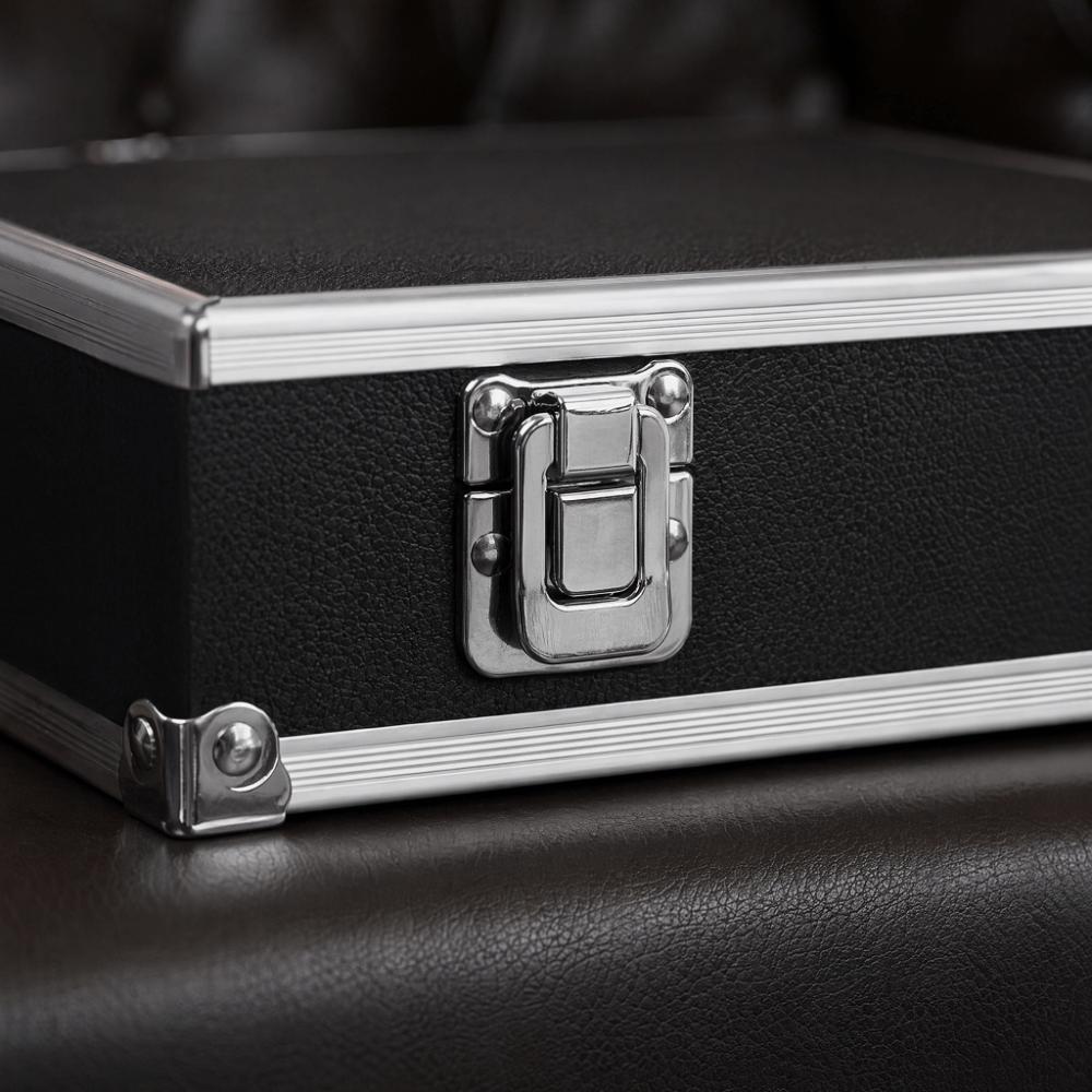 Metal Latches Billiard Ball Storage Box Hard Shell Protective Case Shell  Billiard Table Storage чёрный