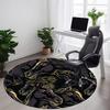 1PCHorse Pattern Office Round Area Rug,  Mat Suitable For Office, Under Office Chairs Bedroom Living Room Home Decor, Room Deco