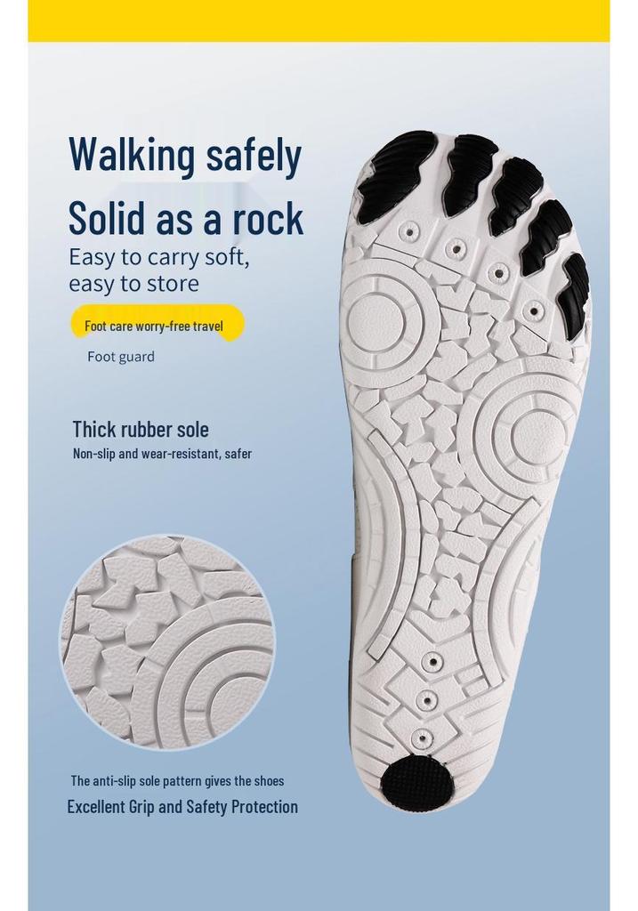 Barefoot Five-Finger Yoga & Sports Shoes - Men's & Women's Non-Slip Breathable Athletic Footwear for Jump Rope & Trekking.