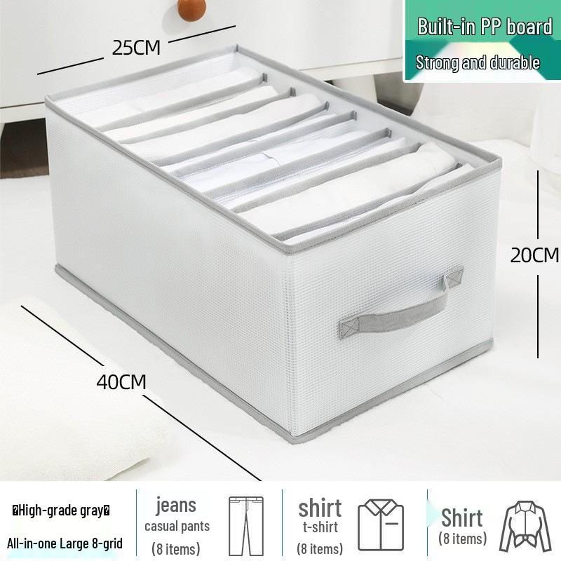 Foldable Underwear and Sock Storage Box for Bedroom Drawers