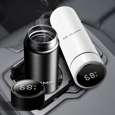 Inteligentny termos samochodowy z wyświetlaczem temperatury Kubek do kawy dla Mercedes-Benz AMG W204 W205 W212 W213 W222 x153 W176 W177 Akcesorium brelok