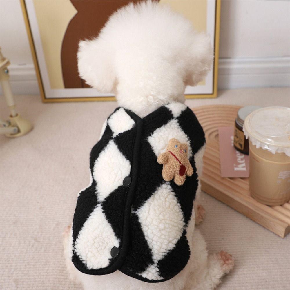 Pet Outfits Coat Jack Dog Clothes Winter Warm Bear Vest Dogs Clothing  For Cats Dogs