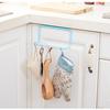Bathroom Organizer Towel Rack Stand Cabinet Door Kitchen Bathroom Single Pole Towel Rack Plastic Sundries Rag Hanger Towel Bars