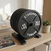 4pcs/Set Novelty Weight Plate Coaster Set Tabletop Protection Heat Insulation Cup Pad Non-Slip Ornaments Desktop Decoration
