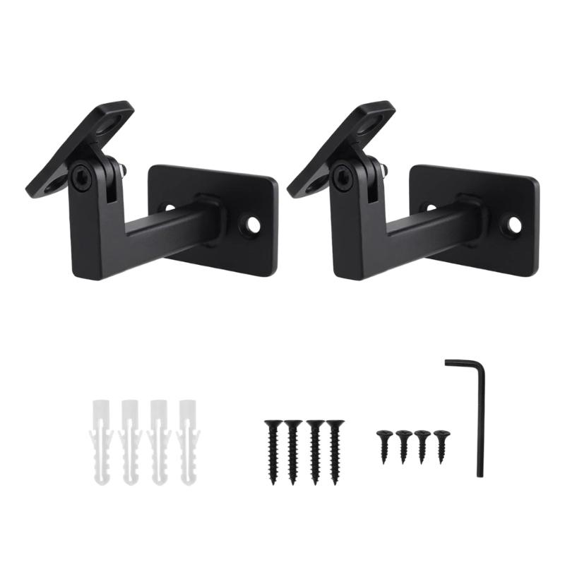 Verstellbare Handlaufhalterung Wandmontierte Treppengeländerhalterungen mit Montagehardware für Treppen, Schlafzimmer, Flure