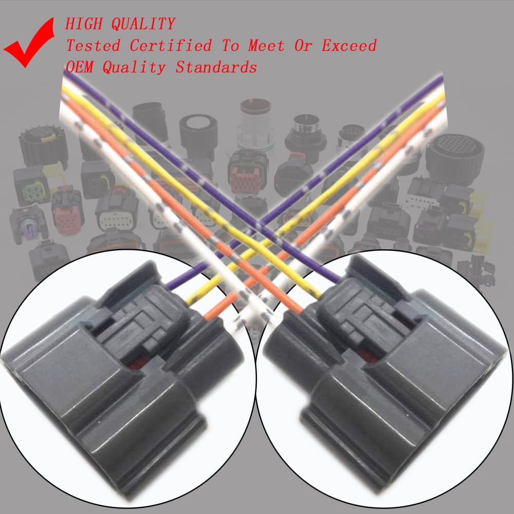 4PIN MAP Air Intake Pressure Sensor Connector Harness Plug Replacement for Cummins M11 ISC ISL ISM ISX ISB ISF 2.8 3.8 Replacement for Dodge Ram 2500