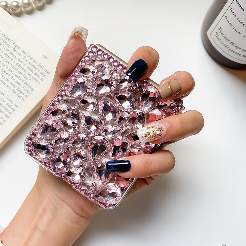 For Samsung Flod6 Rhinestone Phone Case for Samsung ZFlip7 Luxury High-end Women’s Folding Ins Niche