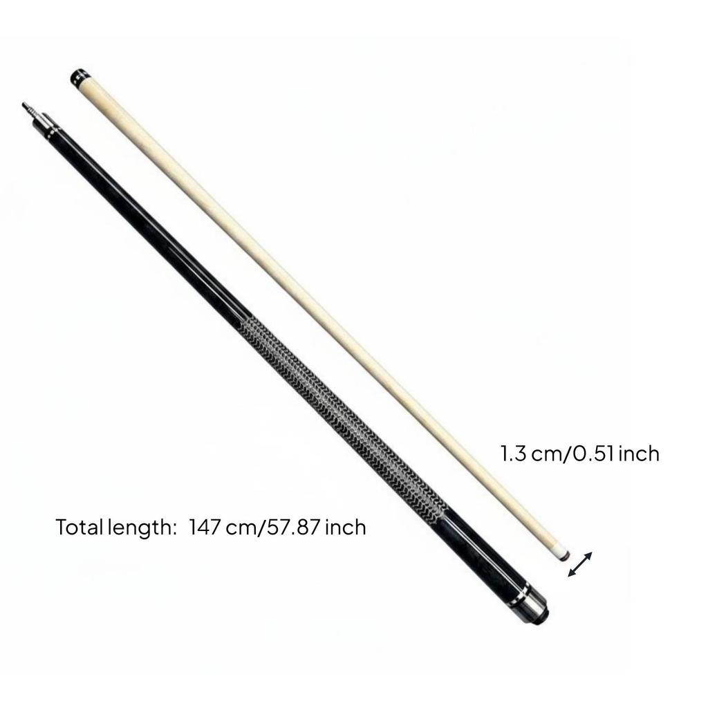 Billiards Cue Wood Shaft Pool Stick Balanced Taper Home Training Gear for