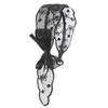 Solid Color Wide Mesh Flower Headband Bow Hairbands for Women Hair Accessories Headbands