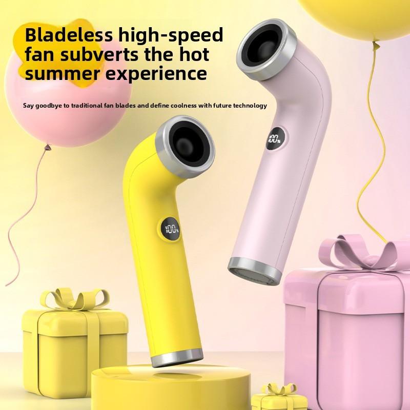 Ventilatore Portatile Senza Pale con Batteria Ricaricabile e Display Digitale Ideale per Viaggi e Uso Esterno