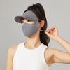 Breathable Ice Silk Face Mask UV Resistant Hat Summer Face Cover Face Sunscreen Mask  Cycling