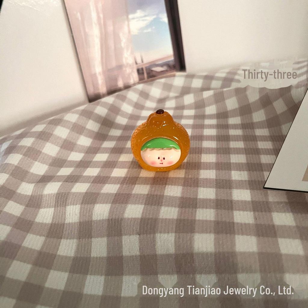 Creative Lilith Li Si Solid Color Resin Fruit Ornaments - DIY Jewelry & Fun Blind Bag