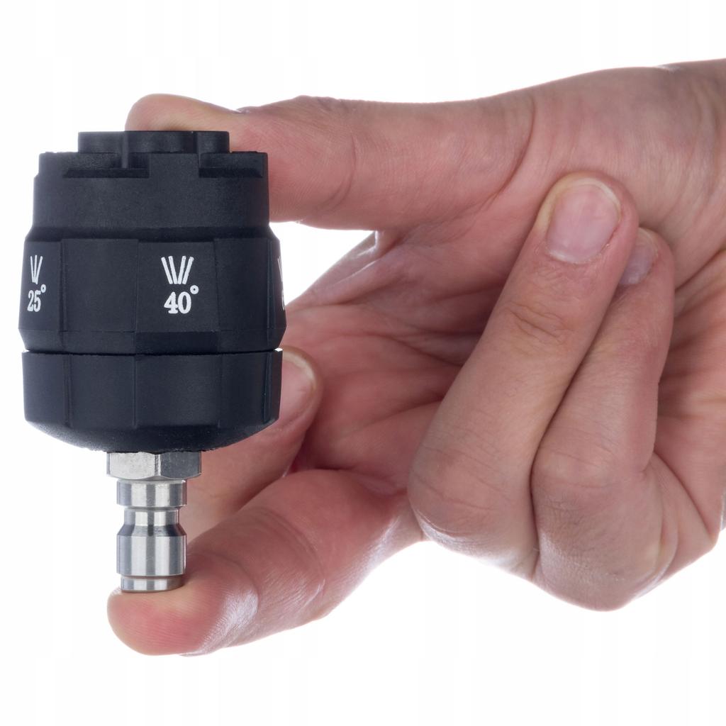 Rosfix Karcher K2-K7 için Bayonet 1/4 Adaptörlü 6'sı 1 Arada Başlık – 6 Mod 0-65° | Dahili Filtre | Alüminyum Başlık