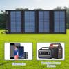 IP65 Solar Panel Folding Charger Portable Battery Charger for Cell Phone Camping Accessories Outdoor Waterproof Power Bank