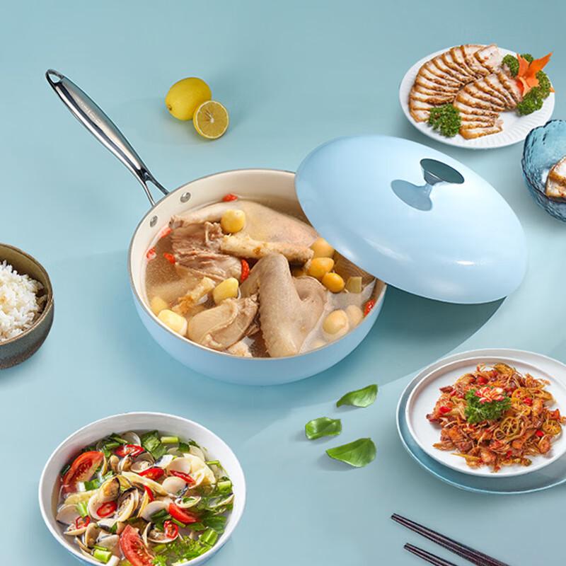 Zipooya Pebble Ceramic Non-stick Cookware Set