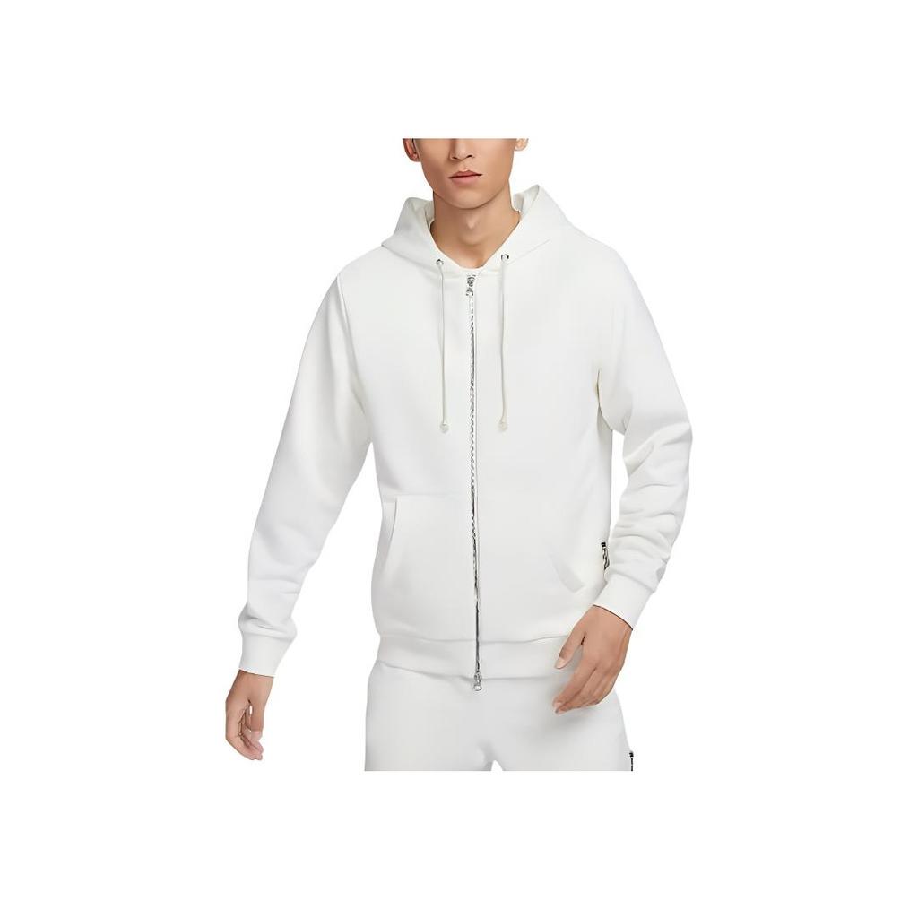 Nike Standard Issue Dri-Fit Quick-Dry Zip-Up Basketball Hoodie Men hoodies Sail Light-Ivory FZ0223-133
