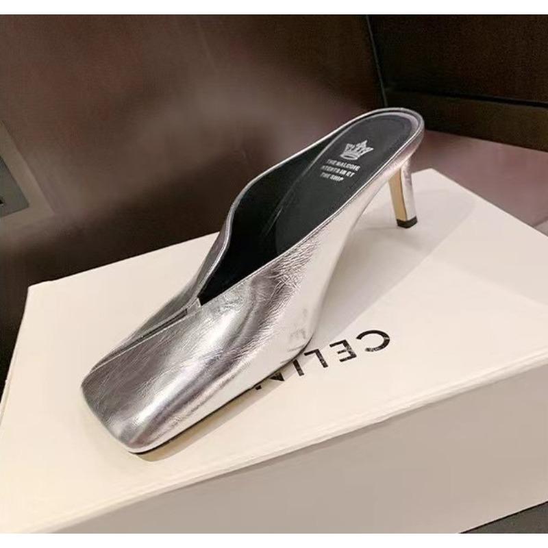 

Fashion High Heel Pumps Female Shoes for Women Mules Flip Flops New in Casual Slides Summer Outside Concise Ladies Sandals 35