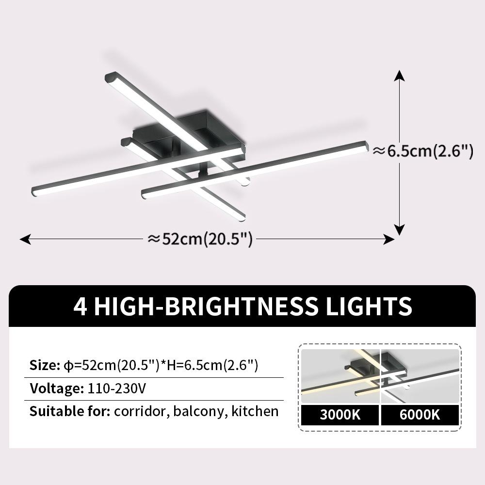 Modern Minimalist LED Ceiling Light for Living Room and Bedroom