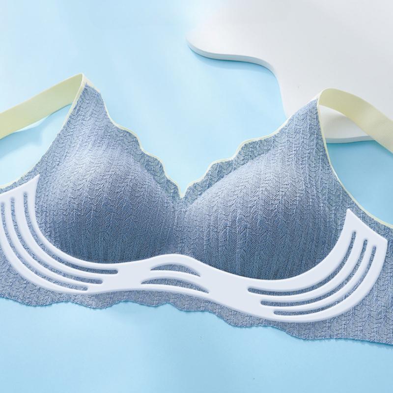 Thin Lace Non-marking Underwear One-piece Anti-sagging Sleep Bra Without Steel Ring