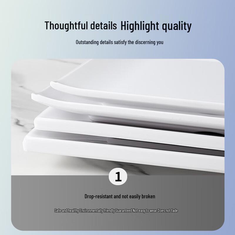 A5 Food Grade Melamine Square Fast Food Plates