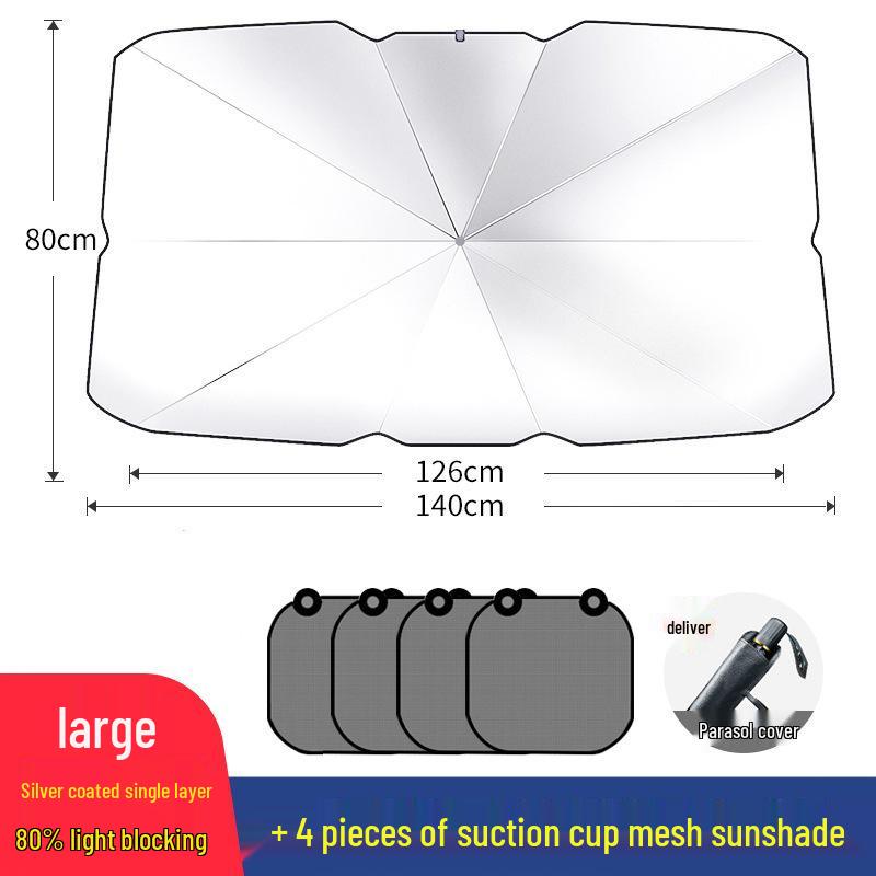 Car Windshield Sunshade - Heat Protection & Insulation