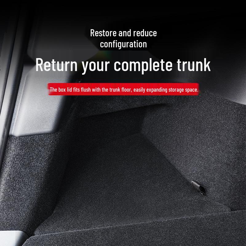 Tesla Model Y/3 Trunk Side Storage Box Cover - Interior Decoration Accessory