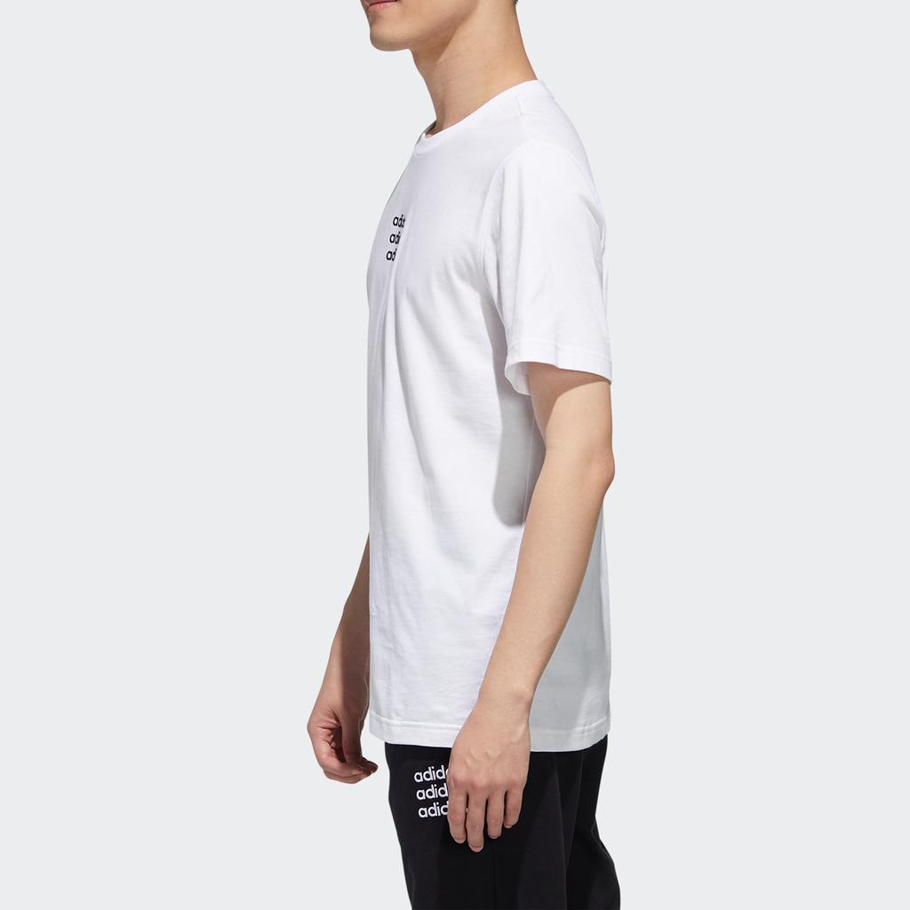adidas Neo M CTee Casual Round Neck Short Sleeve White Men's GJ8908