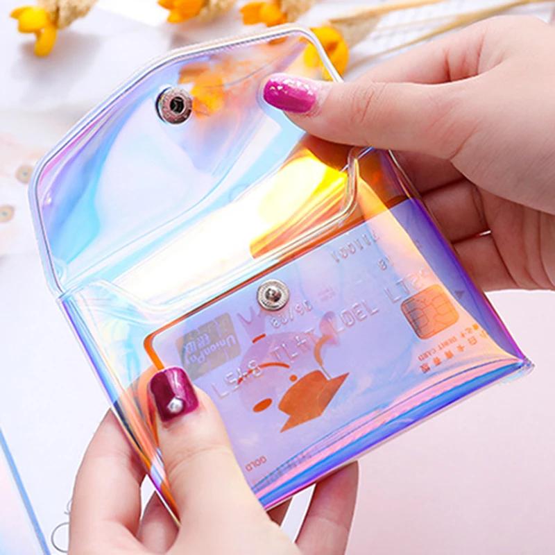 Laser Transparent Kosmetiktasche Damen DIY Klar Make-up Stifte Aufbewahrung Organizer Reise Toilettenartikel Waschtasche Hülle Niedliche Geldbörsen Tasche