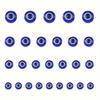 6-12mm Blue Evil Eye Resin Beads for Bracelets and Necklaces