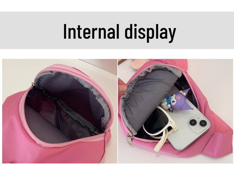 Solid Color Lightweight Fashionable Crossbody Bag for Girls