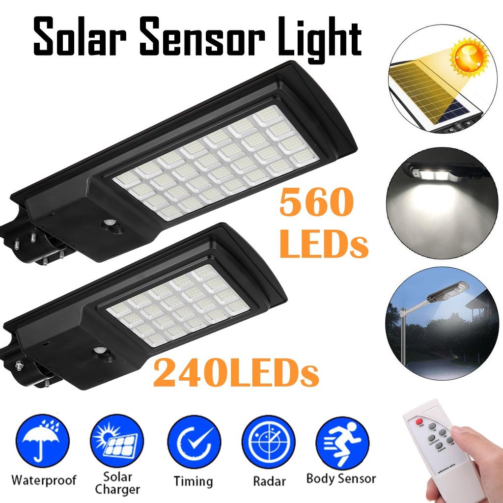 thumbnail image 2 of Solar Street Lights Outdoor Waterproof PIR Motion Sensor Security Light With 3 Lighting Modes 2 of 13