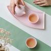 Wanqiantang Ceramic Kung Fu Tea Set - Early Spring Cherry Blossom Pink