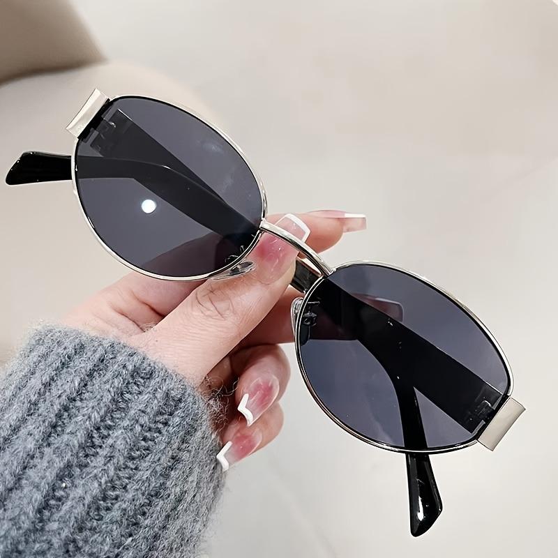 

Fashionable Oval Shaped Women s Sunglasses Retro Trendy Outdoor Metal Sunglasses High-quality Classic Men s Glasses