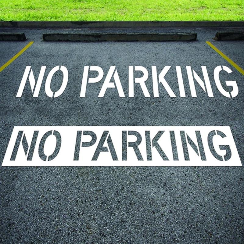 Waschbare Parkverbot Malvorlagen 12 Zoll Hoch Flexibles Silikon Zeichenschablone Für Außenpflastermarkierung
