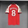 Mens Short Sleeve Football Jersey Premium Fan Edition Striped Design Arsenal Home Match Support