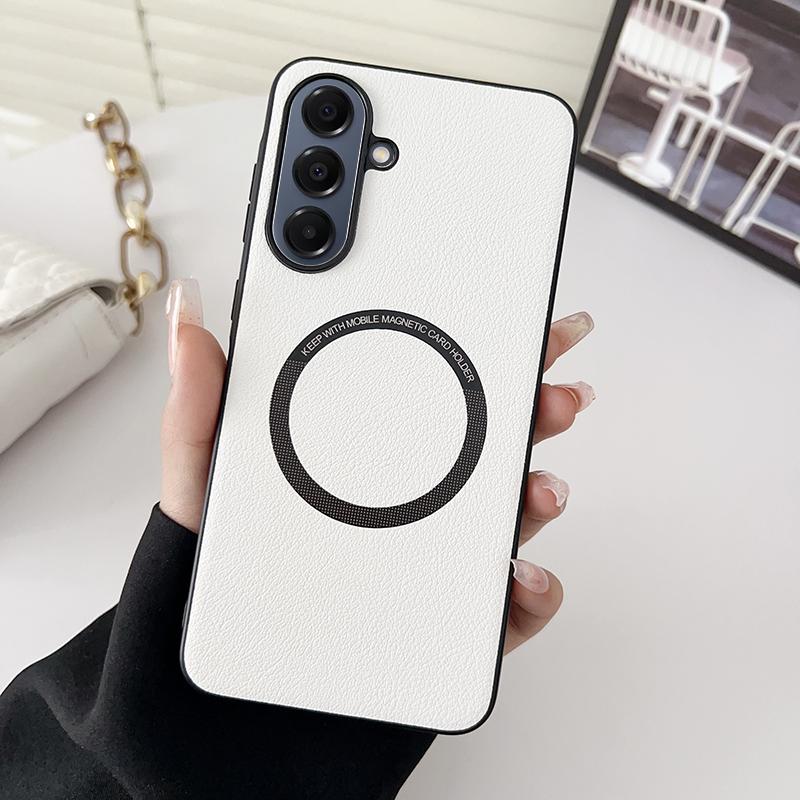 PU Leather Wireless Charging For Magnetic Case For Samsung Galaxy A6 A16 A36 G Soft Back Cover