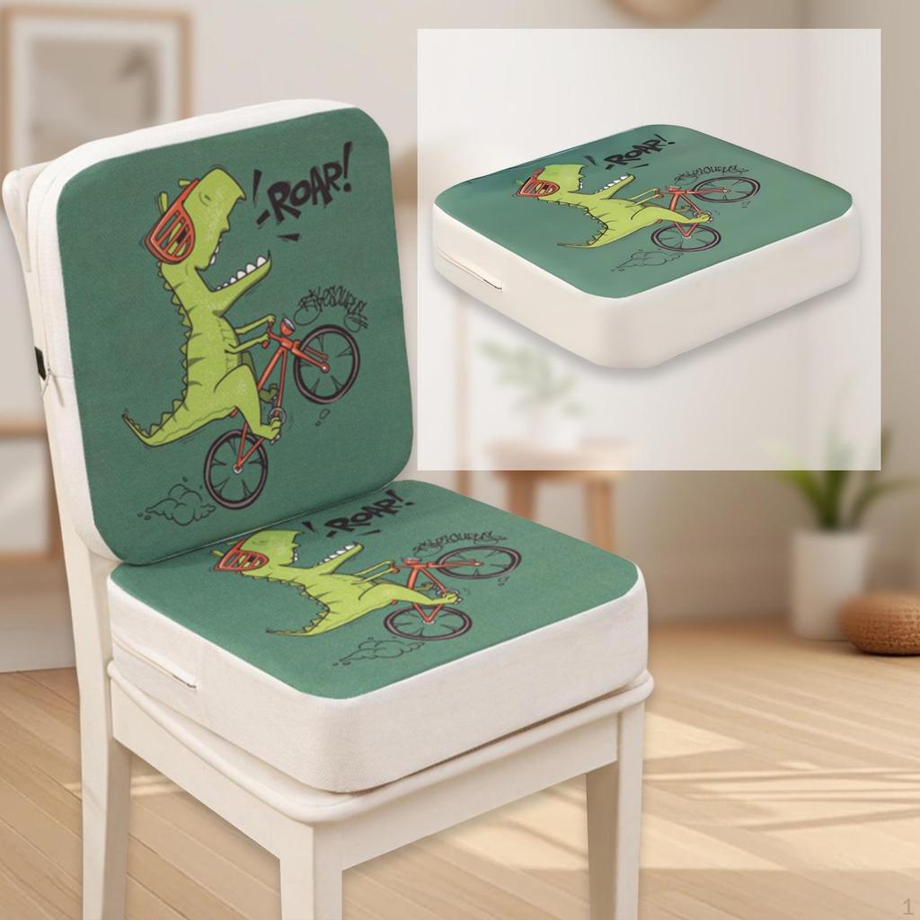 Booster Cushion for Kitchen Chairs, Designed Boys and Girls with Straps