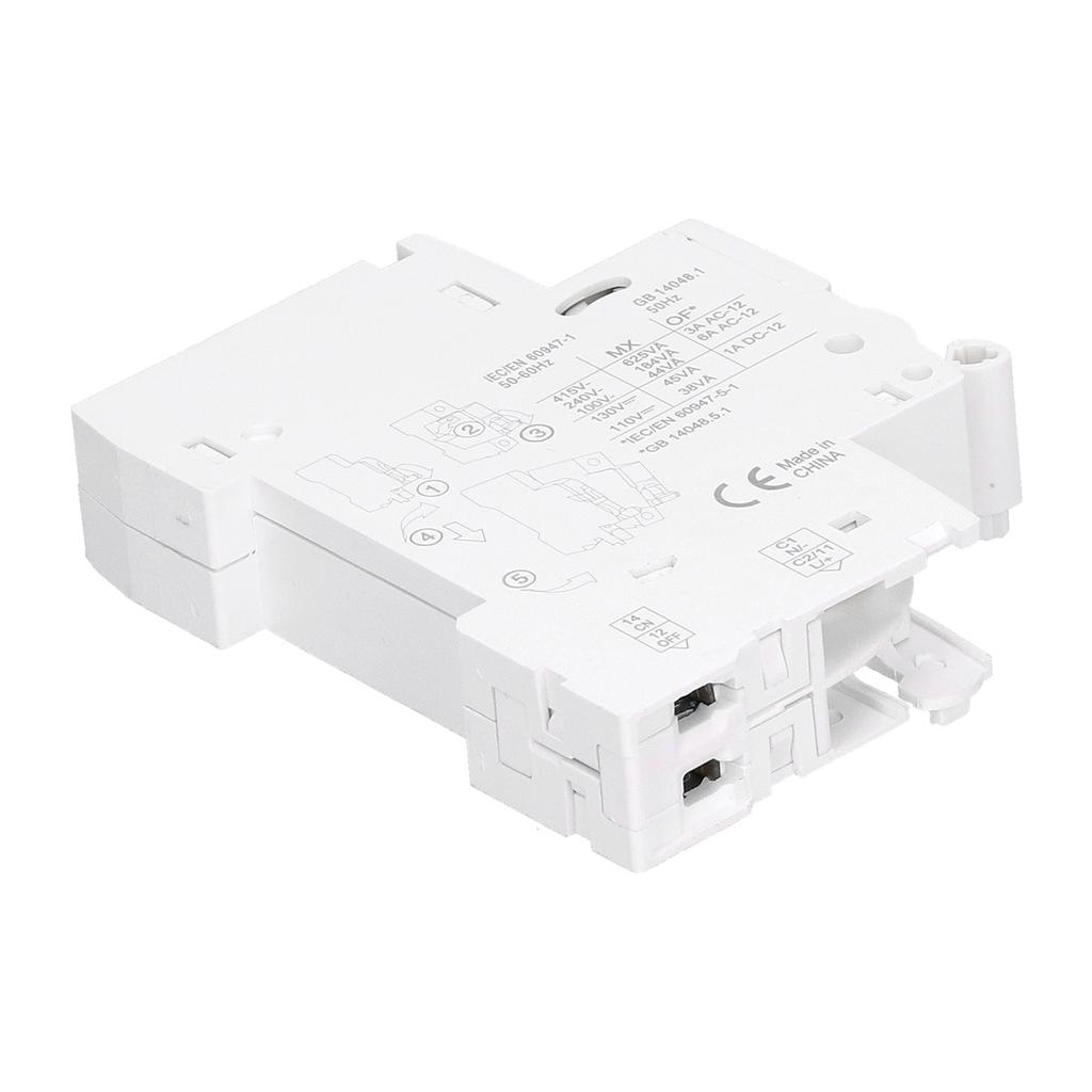 Shunt-Auslöser Nylon DIN-Schienen-Leistungsschalterzubehör MX+OF DC110130V AC100415V