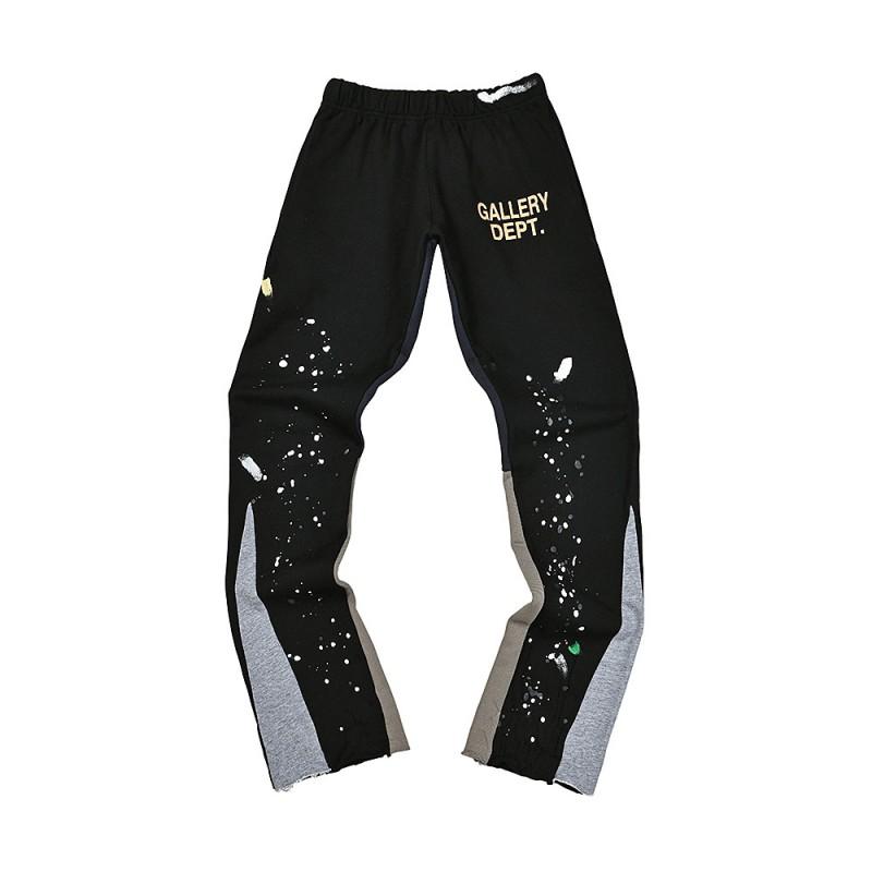 Dipartimento Galleria. Pantaloni a zampa Patchwork in Denim Unisex Jeans Casual Streetwear